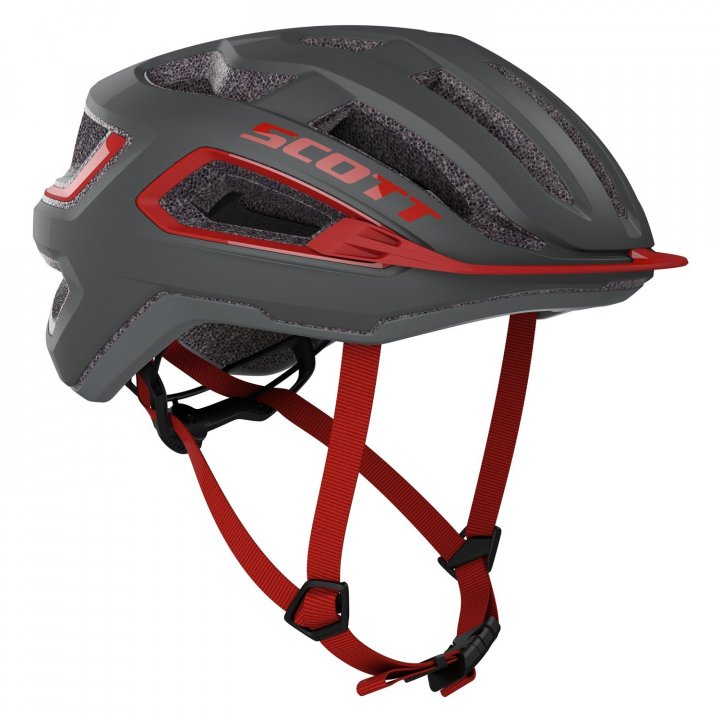 Casco Scott ARX Dark Grey/Red