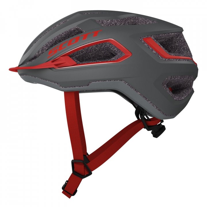 Casco Scott ARX Dark Grey/Red